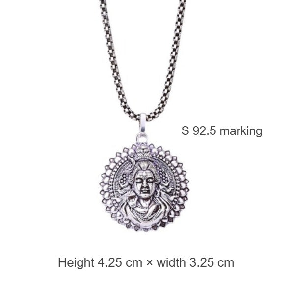 Lord Shankar Silver Pendant 