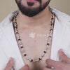 Sacred Karungali mala with 92.5 silver dome beads