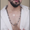 Authentic  Karungali Silver Mala (Cylindrical Beads)