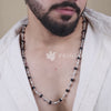 Karungali Silver Mala (Filigree Oval Beads)