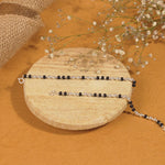 Black and Silver Beads Pattern Nazariya for Kids