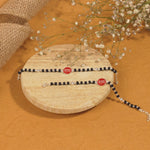 Black Beads Ram Silver Nazariya for Kids