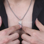 Lord Shrinathji Silver Pendant