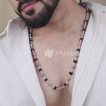 Karungali Silver Mala (Round Beads)