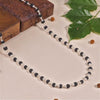 Black Rudraksha Silver Mala