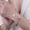 Om Namah Shivay Rudraksha Silver Mala