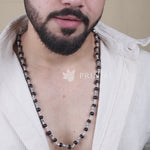 Karungali Silver Mala (Damru Beads)