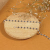 Black Beads Embedded in Silver Nazariya for Kids