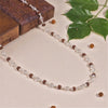 Rudraksha with Sphatik Diamond Cut Beads Silver Mala
