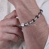 Karungali Beads Silver Bracelet