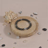 Pyrite Stone with Om Silver Beads Bracelet