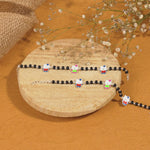Black Beads Multicolor Teddy Bear Silver Nazariya for Kids