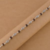 Rudraksha Silver Hollow Oval Beads Bracelet.