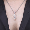Sacred Trishul Damru pendant crafted in 92.5 silver