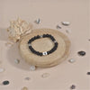 Black Rudraksha with Om Namah Shivay Silver Beads Bracelet